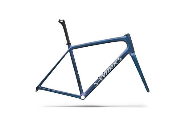 Specialized S-Works Aethos 2 Frameset - FACT 12r Carbon SATIN BLACK INK WASH / PEARL / SHADOW SILVER 52