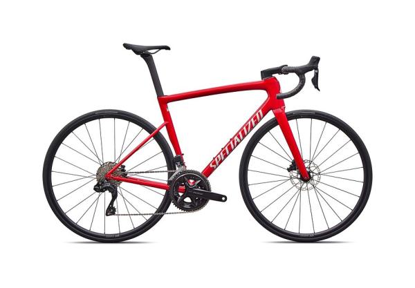 Specialized Tarmac SL8 Comp - Shimano 105 Di2 GLOSS RED TINT OVER SILVER DUST / SILVER DUST 61