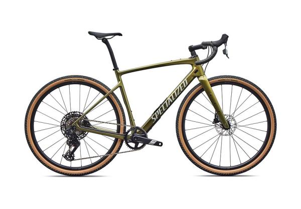 Specialized Diverge 4 Comp Carbon - SRAM Apex AXS/S1000 Laurel Green Metallic/Dolomite Metallic 52